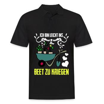 Gärtner Witz Garten Galabau Galabauer - Männer Poloshirt - Schwarz - Vorne - Kai (181cm)