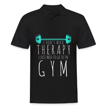 Fitness Sport Gym Entraînement Musculation - Polo Homme - noir - Devant - Kai (181cm)