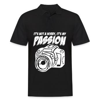 Photographer Camera Photos Photograph - Men's Polo Shirt - black - Front - Kai (181cm)
