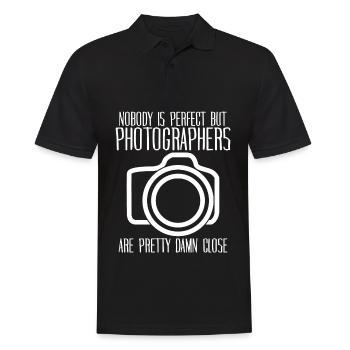 Camera Photographer Photos Photograph - Men's Polo Shirt - black - Front - Kai (181cm)