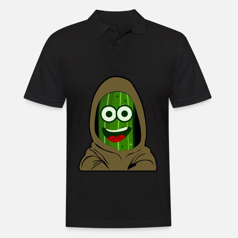 Concombre Concombre - Polo Homme - noir