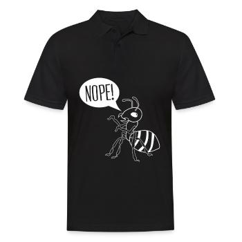 Ant says no Ants - Men's Polo Shirt - black - Front - Kai (181cm)