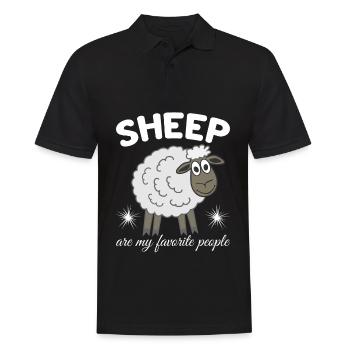Moutons Moutons Berger Moutons - Polo Homme - noir - Devant - Kai (181cm)