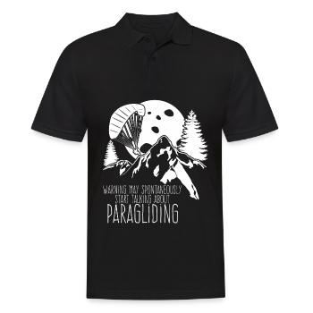 Parapente, parapente, parapente - Polo Homme - noir - Devant - Kai (181cm)