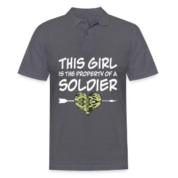 Femmes de soldats Femmes de soldats - Polo Homme - charbon - Devant - Nico (186cm)