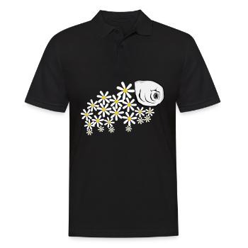 Bärtierchen Tardigrade Blüten - Männer Poloshirt - Schwarz - Vorne - Kai (181cm)