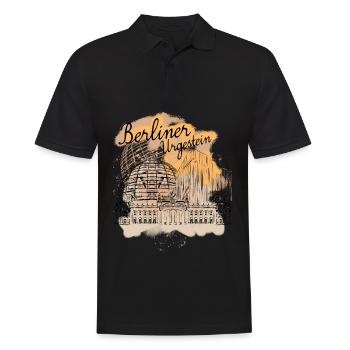 Berlin Reichsttag Bundestag Berliner - Männer Poloshirt - Schwarz - Vorne - Kai (181cm)