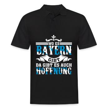 Bayern Witz - Männer Poloshirt - Schwarz - Vorne - Kai (181cm)