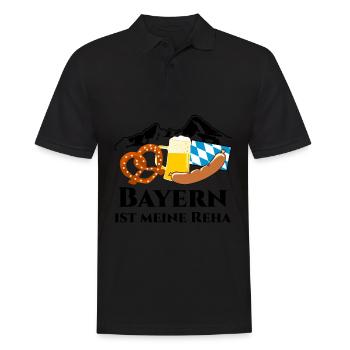 Bayern bayrisches Bier - Männer Poloshirt - Schwarz - Vorne - Kai (181cm)