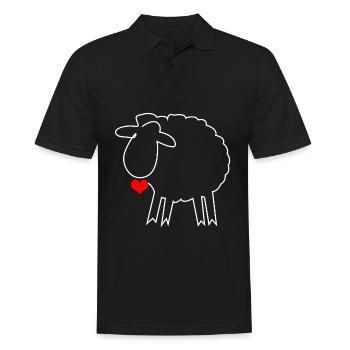 Schaf Schäfer Schafe - Männer Poloshirt - Schwarz - Vorne - Kai (181cm)