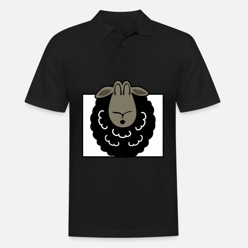 Schwarzes Schaf - Männer Poloshirt - Schwarz
