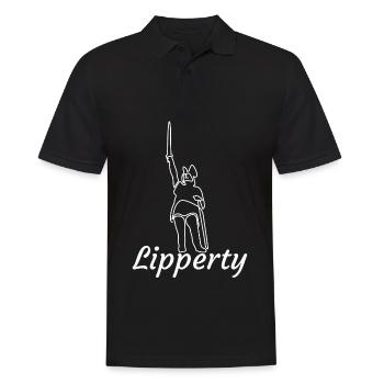 Hermannsdenkmal Lipperty - Männer Poloshirt - Schwarz - Vorne - Kai (181cm)