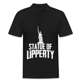 Hermannsdenkmal Teuteburger Wald - Männer Poloshirt - Schwarz - Vorne - Kai (181cm)