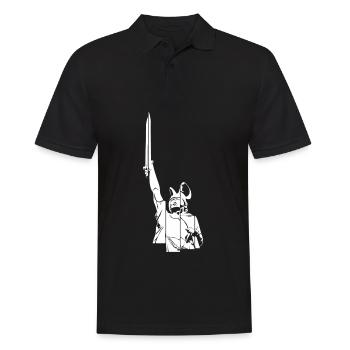 Teuteburger Wald Hermannsdenkmal Detmold - Männer Poloshirt - Schwarz - Vorne - Kai (181cm)