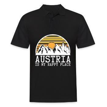 Austria - Men's Polo Shirt - black - Front - Kai (181cm)