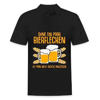 Bier Biergarten Bierfest Bierkrug - Männer Poloshirt - Schwarz - Vorne - Kai (181cm)