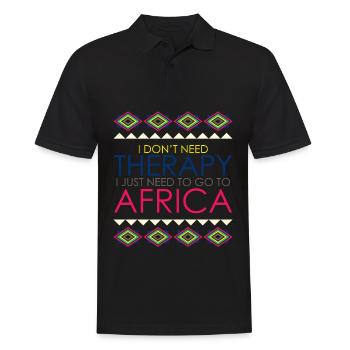 Africa Safari African - Polo Homme - noir - Devant - Kai (181cm)