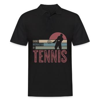 Balles de tennis Balles de tennis Joueurs de tennis - Polo Homme - noir - Devant - Kai (181cm)