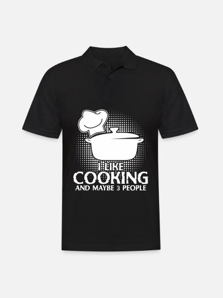 Cook Cooking Chef's Hat Kitchen - Men's Polo Shirt - black