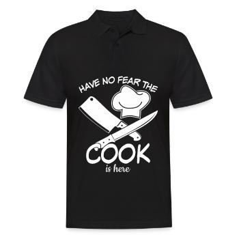 Chef cuisinier Chef de cuisine - Polo Homme - noir - Devant - Kai (181cm)