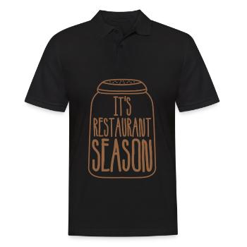 Restaurant, Chef, Cuisinier, Serveur - Polo Homme - noir - Devant - Kai (181cm)
