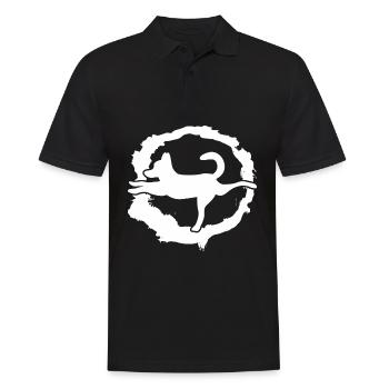 Yoga avec Dog Dog Meditation - Polo Homme - noir - Devant - Kai (181cm)