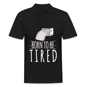 Sleeping Sleep Cat Cat Sleep Shirt - Men's Polo Shirt - black - Front - Kai (181cm)