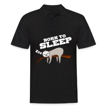 Sleeping Sloth Sleep Sleep Shirt - Men's Polo Shirt - black - Front - Kai (181cm)