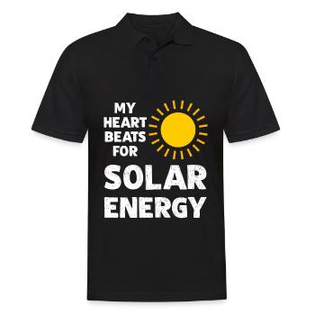 Photovoltaïque Cellules solaires Énergie solaire - Polo Homme - noir - Devant - Kai (181cm)