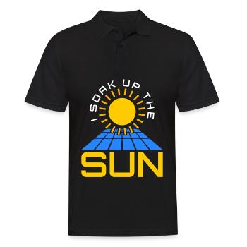 Cellule solaire solaire à énergie renouvelable - Polo Homme - noir - Devant - Kai (181cm)
