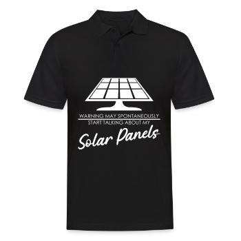 Solarzelle Sonne Erneuerbare Energie - Männer Poloshirt - Schwarz - Vorne - Kai (181cm)