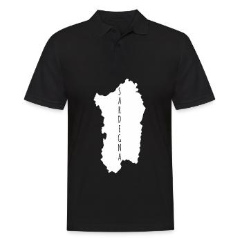 Sardegna Sardinia Holidays Sardinia - Men's Polo Shirt - black - Front - Kai (181cm)