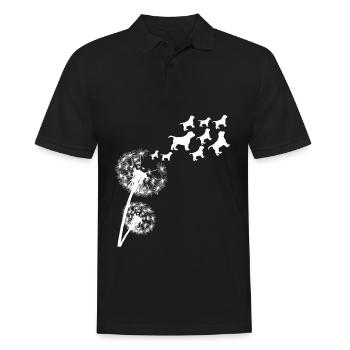 Chiots Chiots Chiens - Polo Homme - noir - Devant - Kai (181cm)
