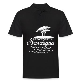 Sardinia Beach Sardegna Sardinia - Men's Polo Shirt - black - Front - Kai (181cm)