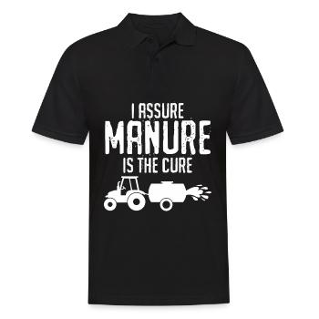 Farmer manure drive farmer farmers - Men's Polo Shirt - black - Front - Kai (181cm)