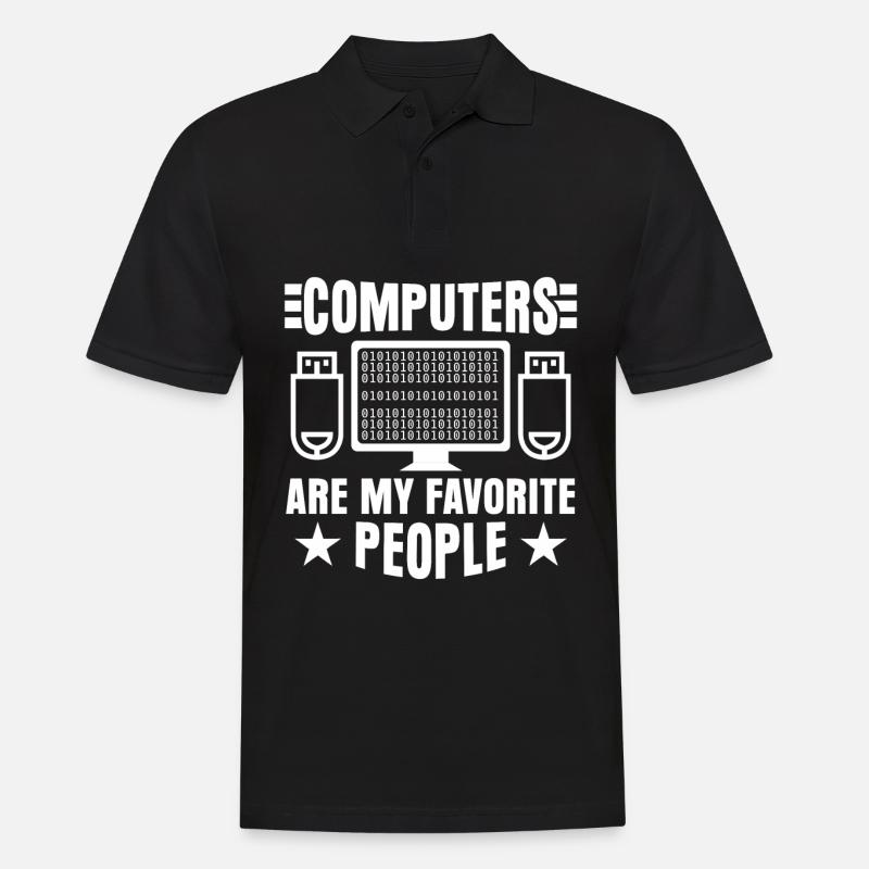Admin Programmer Computer Scientist - Men's Polo Shirt - black