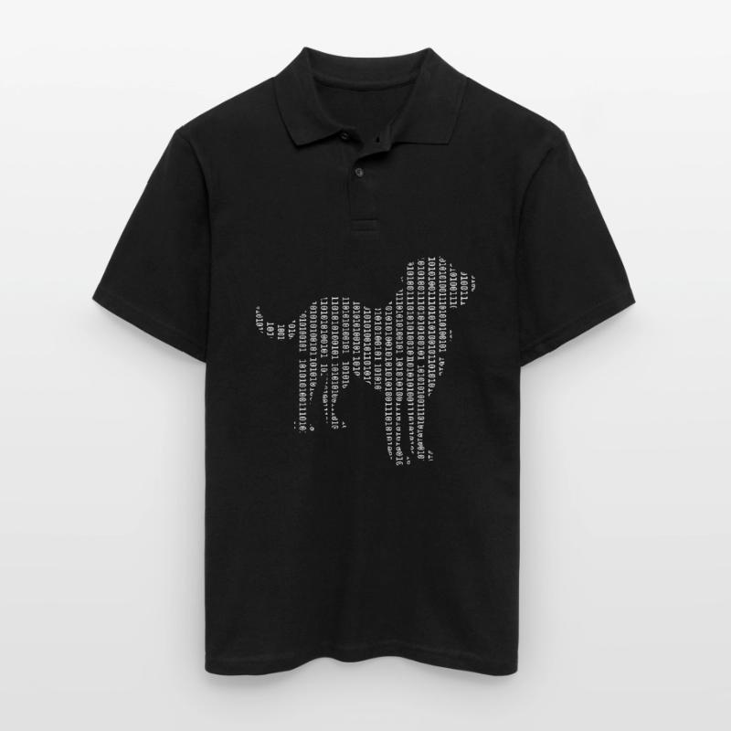 Computer Scientist Dog Admin Programmer Men's Polo Shirt