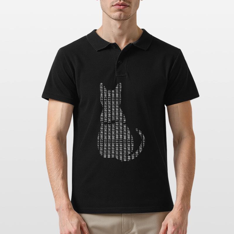 Computer Scientist Cat Admin Programmer Men's Polo Shirt