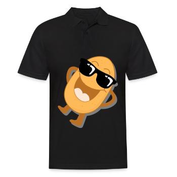 Potato Sunglasses Potatoes - Men's Polo Shirt - black - Front - Kai (181cm)