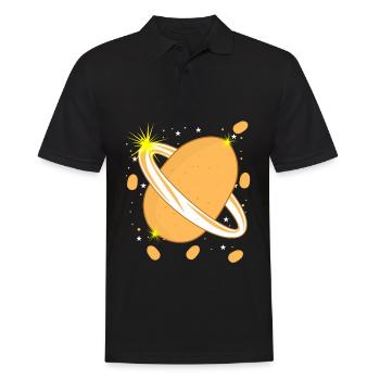Pomme de terre dans l’espace Pommes de terre - Polo Homme - noir - Devant - Kai (181cm)