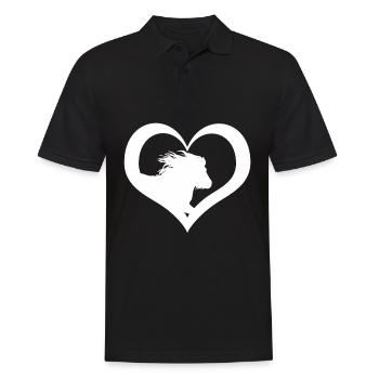 Shetland Pony Heart Pony Shetty - Polo Homme - noir - Devant - Kai (181cm)