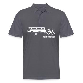 Busfahrer Spruch - Männer Poloshirt - Anthrazit - Vorne - Nico (186cm)
