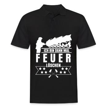 Jugendfeuerwehr Freiwillige Feuerwehr - Männer Poloshirt - Schwarz - Vorne - Kai (181cm)