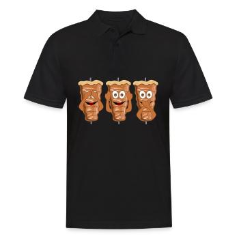 Doner kebab kebab kebab bag kebab skewer - Polo Homme - noir - Devant - Kai (181cm)