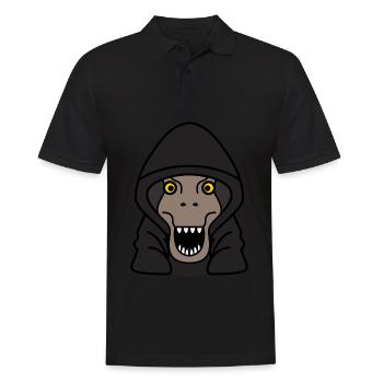 Tyrannosaures dinosaures - Polo Homme - noir - Devant - Kai (181cm)