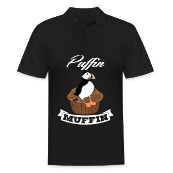 Puffin on muffin puffin - Men's Polo Shirt - black - Front - Kai (181cm)