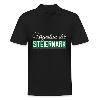 Steiermark - Männer Poloshirt - Schwarz - Vorne - Kai (181cm)