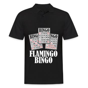 Flamants roses Bingo Flamants roses - Polo Homme - noir - Devant - Kai (181cm)