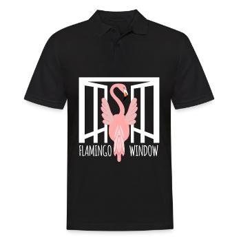 Drôle de flamant rose - Polo Homme - noir - Devant - Kai (181cm)