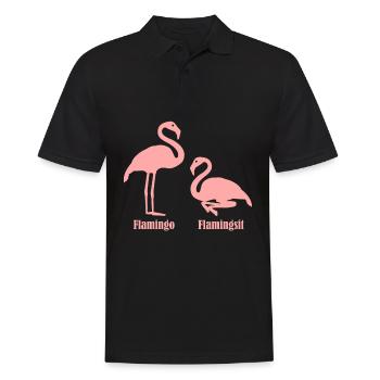 Flamants roses Flamants roses - Polo Homme - noir - Devant - Kai (181cm)